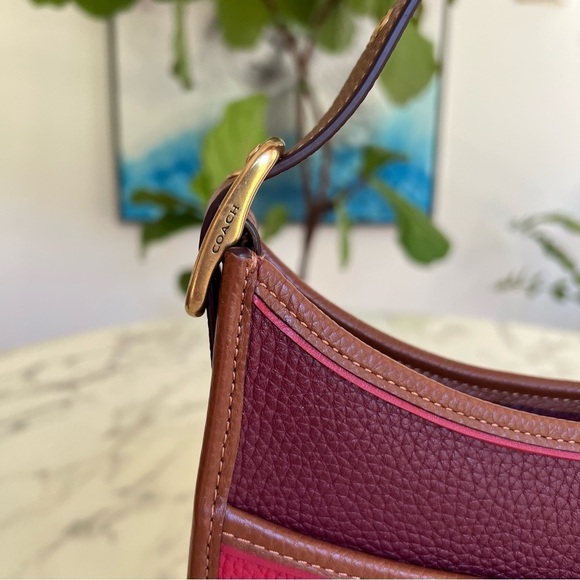 NWOT Coach 1941 Emery Crossbody Colorblock Red Apple Glovetanned Leather 688 - Picture 7 of 16